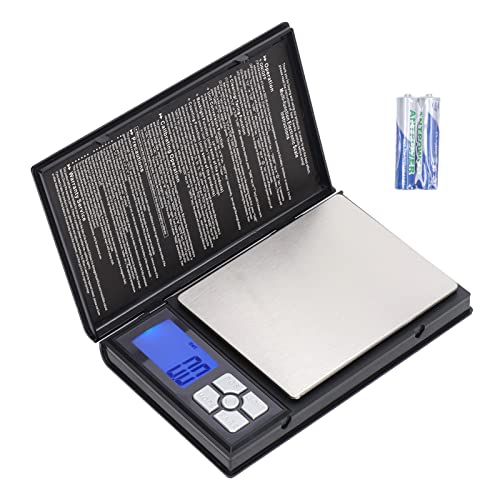 Balanza Digital de Cocina, Acero Inoxidable, 2000g Capacidad, Precisión 0.1g, Portátil, 6 Modos de Pesaje, Multifunción para Alimentos y Dietas