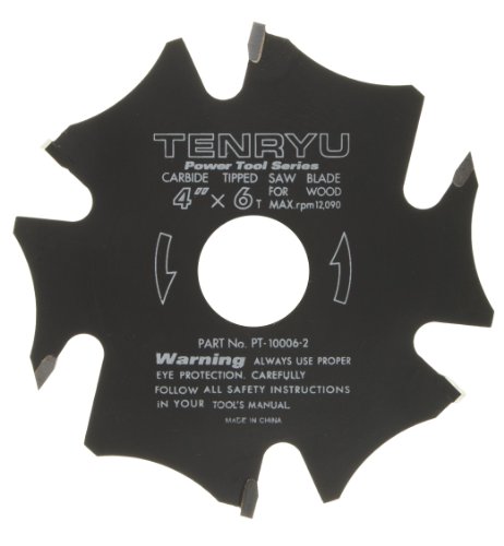 Lame carbure de tungstène Tenryu PT-10006-2 10,2 cm à géométrie ATAFR 6 dents
