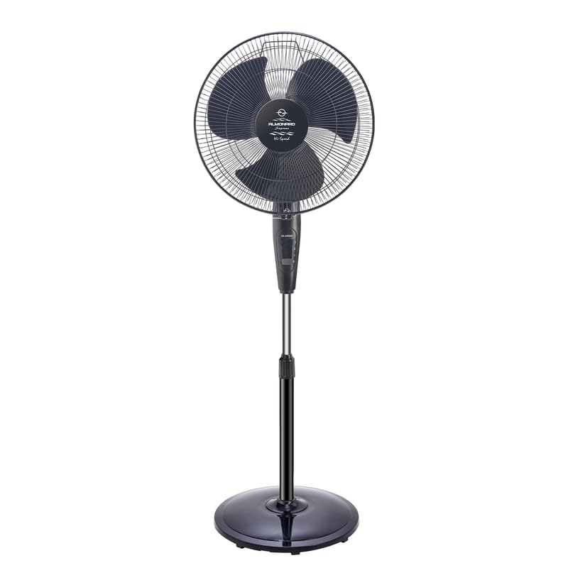 Image of Almonard | 16 inch (400mm) Supreme High Speed Pedestal fan - Black