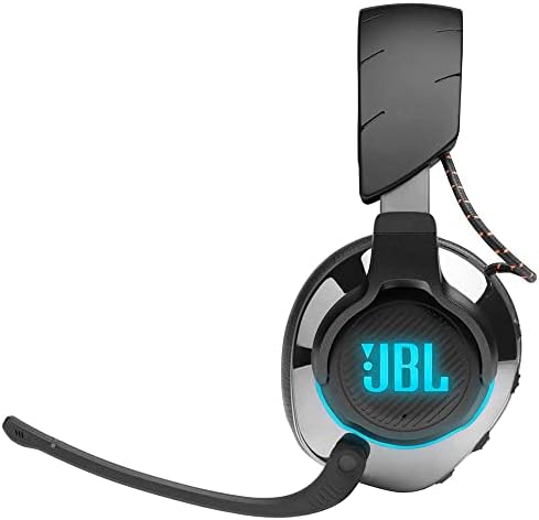 JBL Quantum 800 Wireless 5.0 Noise Cancelling Gaming Headset with Microphone and RGB, PC and PS Wirelessly compatible only, in Black