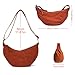 Amexo Bolso Cruzado de Pana para Muje Bolso de Media Luna Retro Bolso de Hombro con Correa de Hombro Ajustable Riñonera de Pana Suave para Trabajo Compras Escuela Imagen de Amexo Bolso Cruzado de Pana para Muje Bolso de Media Luna Retro Bolso de Hombro con Correa de Hombro Ajustable Riñonera de Pana Suave para Trabajo Compras Escuela