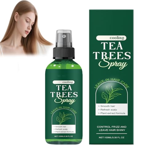 Spray après-shampoing sans rinçage à l'huile d'arbre à thé, démêlant hydratant et nourrissant, spray capillaire à l'arbre à thé, naturel et rafraîchissant pour les cheveux et la peau (1pcs)