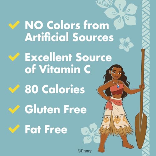 Disney Moana Fruit Flavored Snacks, Gluten Free, Kids Snacks, 10 Ct, 8 oz