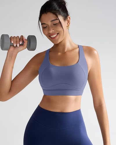 Image of RUNNING GIRL Sports Bras for Women High Support,Racerback High Impact Sports Bra Moulded Cup Workout Bra Push up