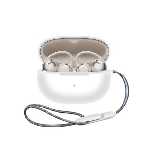 LUNBER-ARMOR�EFor Shokz OpenDots 2 �P�[�X �V���R�� �V���v�� �ی�J�o�[ �X�g���b�v�t�� For �V���b�N�X �I�[�v���h�b�c �c�[(�z���C�g)