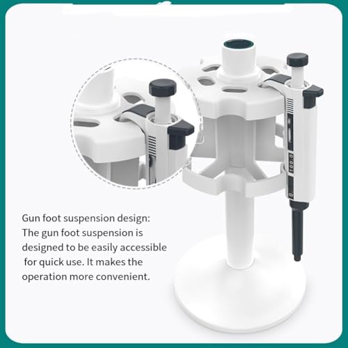 Support de pipette rotatif stable pour suspension verticale de micropipette - 6