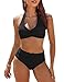 AI'MAGE Costume da Bagno Donna A Vita Alta Due Pezzi Bikini Set Push Up...