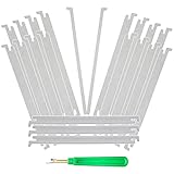 Million Dollar Collar (20 Sets) Collar Placket Stays, DIY Insert for Polo/Golf Shirt, One Size Fits All Off-White