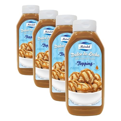 Márdel - Dulce de Leche Topping, 1200g (Paquete de 4)