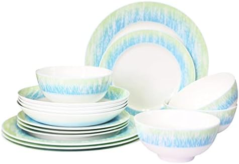 Dinnerware Set, Fine Bone China, 16 Pieces, Plates and Bowls set, Service for 4, Chelsea, Microwave Safe, Dish set, Essential Home, Everyday Living, Kitchen Dishes, Dinner set, Giftware