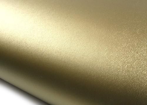 ROSEROSA Peel and Stick Faux Brushed Metal Self-Adhesive Wallpaper Door Wrap Countertop Moulding Trim MG237