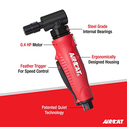 AIRCAT Pneumatic Tools 6255 Composite Right Angle Die Grinder 20,000 RPM thumbnail 2