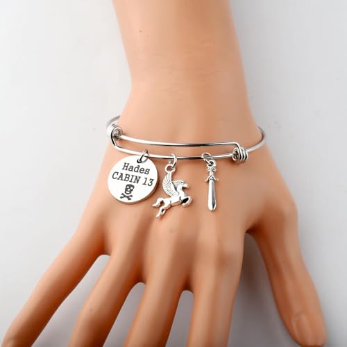 TGBJE Novel Inspired Bracelet Percy Book Lover Gifts Hades Cabin 13 Jewelry Movie Fans Merchandise2