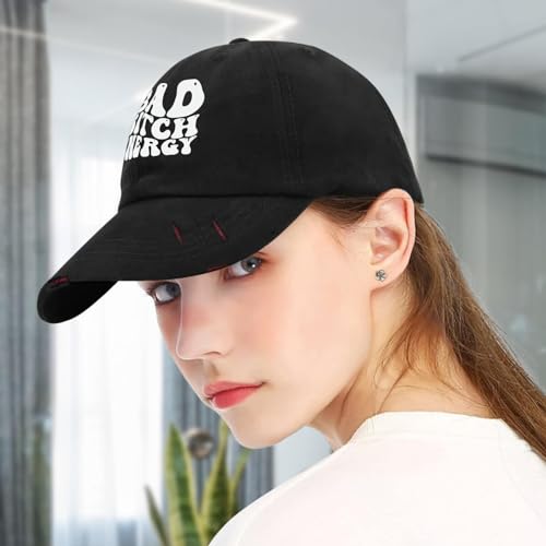 Gorra de béisbol negra unisex miniatura 5