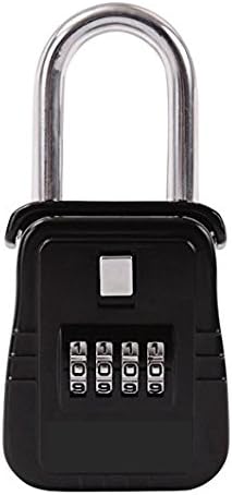Key Storage Lock Box for Up to 4 Keys with Set Your Own Combination with Up to 10,000 Different Variations