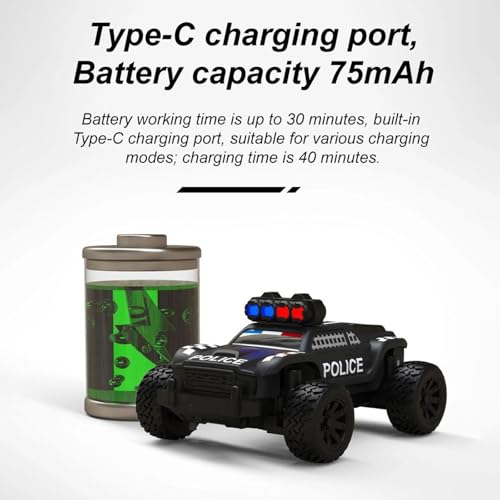 Image of Turbo Racing 1:76 Scale RC Sport Car, 2.4GHZ Remote Control Mini Model Crawler Car with Full Proportional RTR for Adults Gift (C82)