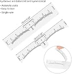 ATOMUS Disposable Eyebrow Ruler Sticker 50 Pcs Adhesive Microblading Measuring Eyebrow Guide Makeup Tool Permanent Eyebrow Shaper Grooming Stencil