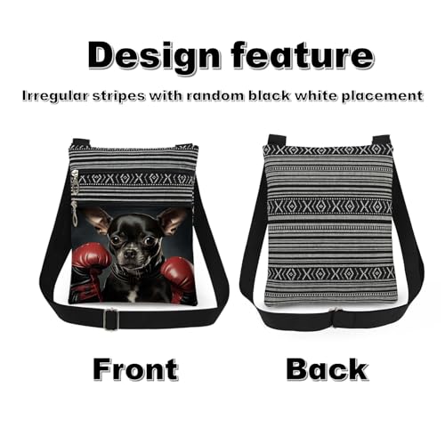 XiaoGalaee Chihuahua Boxer Dog Crossbody Bag Gift for Boxing Club Members - image 7
