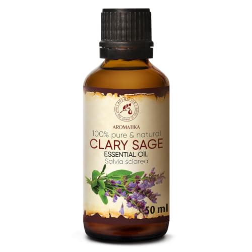 Aceite Esencial Clary Sage 50ml - Salvia Sclarea - Aceites De Aromaterapia - Aceite De Salvia De Clary De Grado Para Difusor - Cuidado Piel - Ace Aceite Esencial Clary Sage 50ml - Salvia Sclarea - Aceites De Aromaterapia - Aceite De Salvia De Clary De Grado Para Difusor - Cuidado Piel - Ace