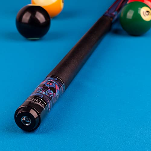 Athena ATH55 Taco de Billar Blue Kaleidoscope Skull miniatura 6