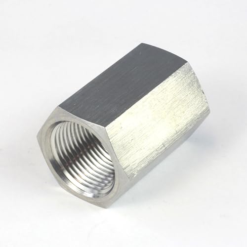 Image of HFS(R) Hex Coupling Coupler 1 /2 inch Female NPT x 1 /2 inch Female NPT Stainless Steel 304