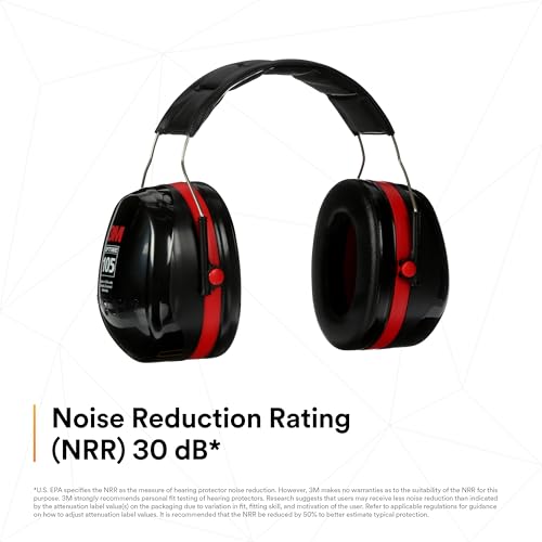 Image of 3M PELTOR Hearing Protection Optime 105 Earmuffs, E-A-Rfit Compatible, Assembly, Sanding, Grinding