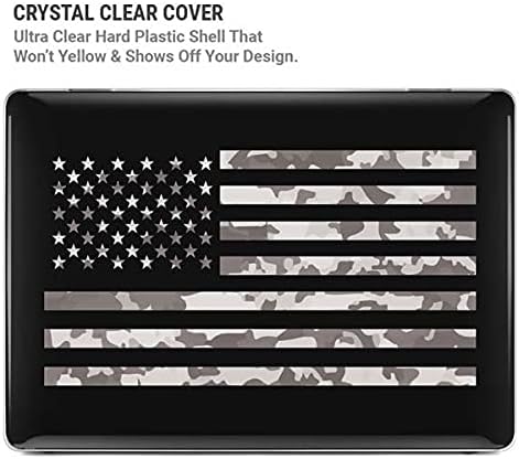 Skinit Case + Skin Compatible with MacBook Air 13in (2020) Originally Designed Black and White Camo American Flag Design