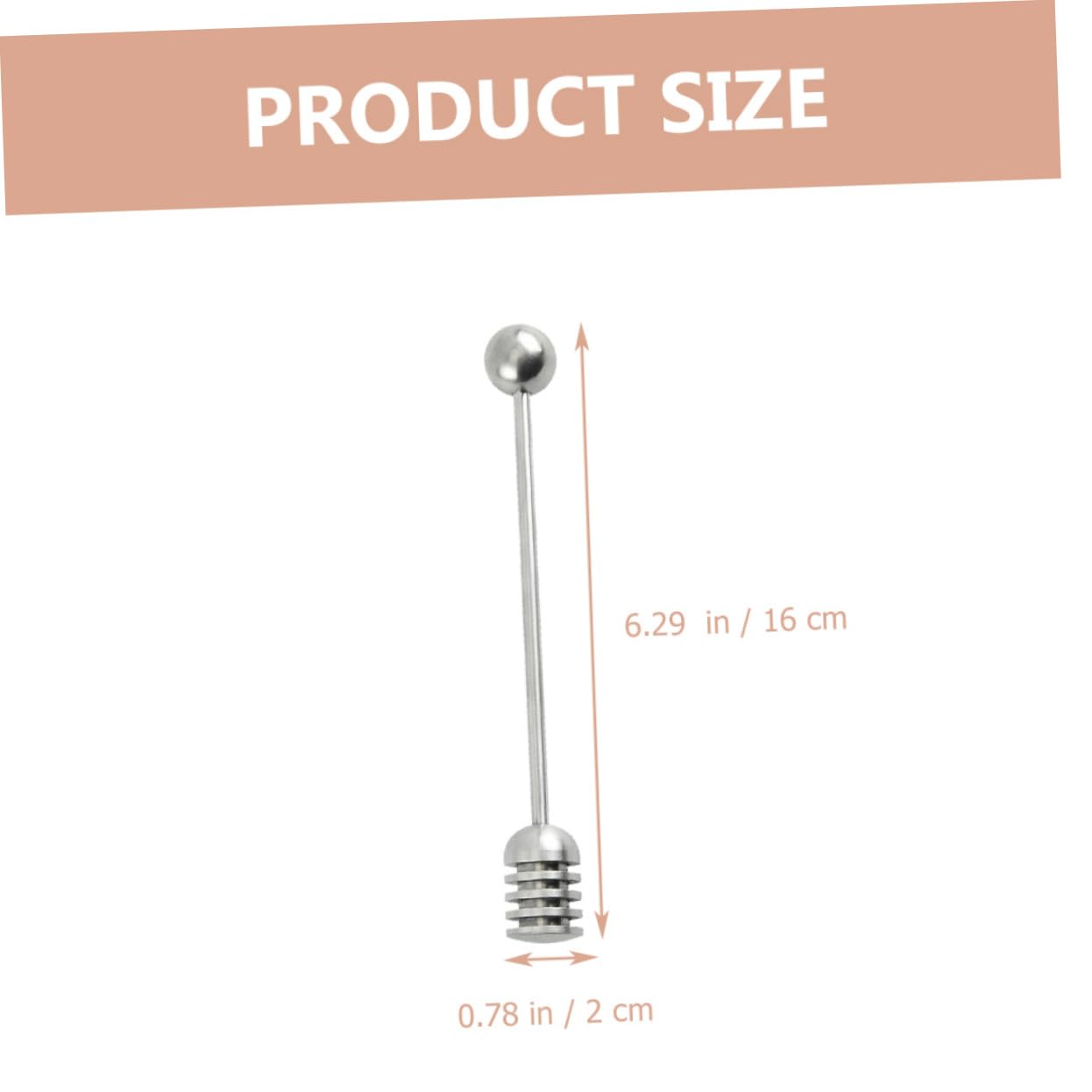 Alipis Stainless Steel Honey Whisking Rods Simple for Household Use Honey Taking Tools for Drizzling and Mixing Honey with Ease