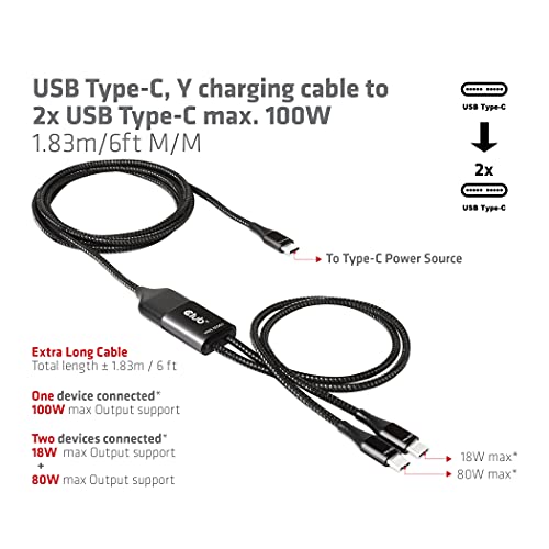 CLUB3D CAC-1527 USB Cable USB C Black - Image 3