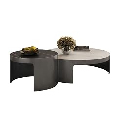Modern Design Metal Small Coffee Table White Slate Table Top Living Room Center Table Home Furniture