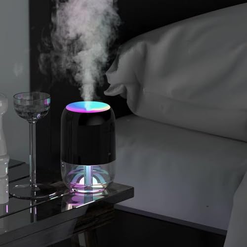 Humidificador aroma con difusor USB blanco compacto miniatura 3