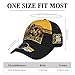Football Hats for Men Women, Football Fan Gifts Baseball Cap, City Silhouette Team Color Adjustable Hat Cap, Black Gold Game Day Headwear