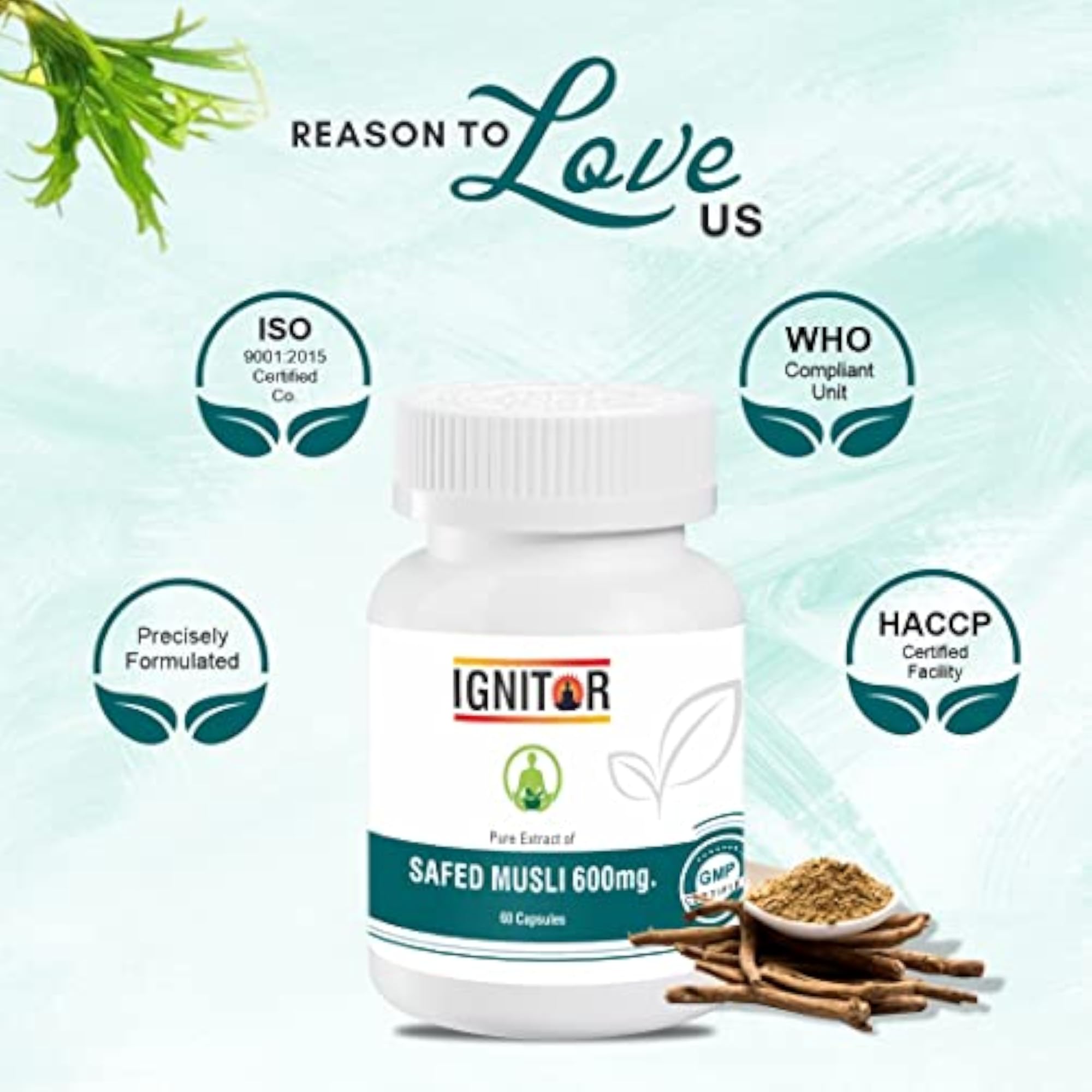 IGNITOR Safed Musli Capsules 60 Capsules
