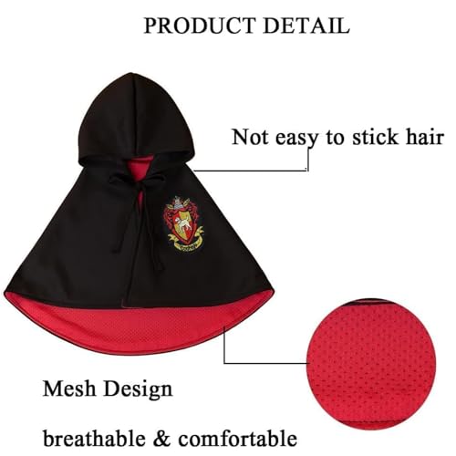 NIULA Cat Halloween Costume - Pet Wizard Costumes Mantle Magician Cosplay Clothes with Bowtie & Glasses Set, Festival Party Apparel for Small Pets Cats Dogs - image 3