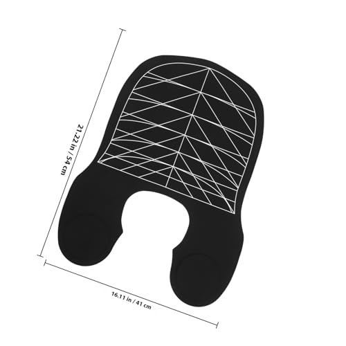 Capa de peluquería de silicona negra reusable para corte de pelo miniatura 2