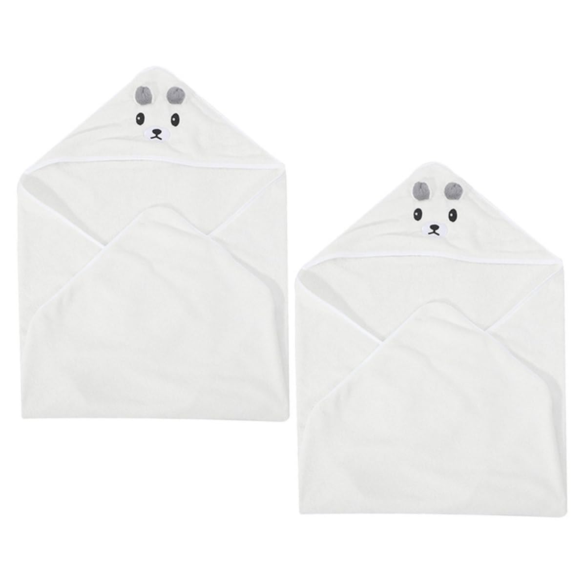 Toallas de baño con capucha para playa y piscina infantil fleece 2uds