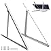 Produktbild ECO-WORTHY Solarpanel Halterung, 1140mm Solarmodul Halterung, Halterung Balkonkraftwerk für 100W-400W Solarpanel, Adjustable 0-90° Halterung für Solarpanel