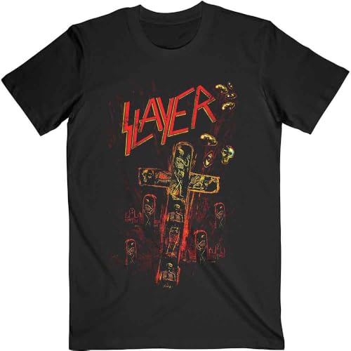 T-shirt Slayer Blood Red Officiel pour homme et style unisexe en taille XL