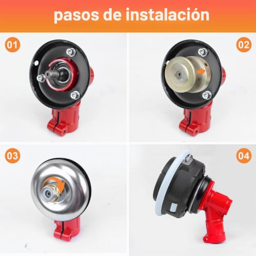 Cabezal desbrozadora 26mm de 9 dientes universal con transmisión angular estable 5