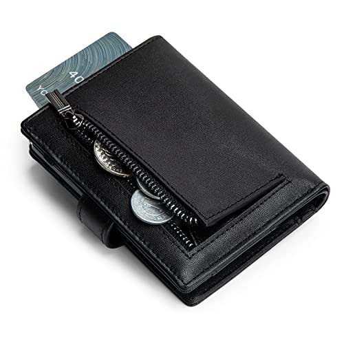 Mens Wallet Credit Card Holder Rfid with Gift Box (Black GH001 Gh)4