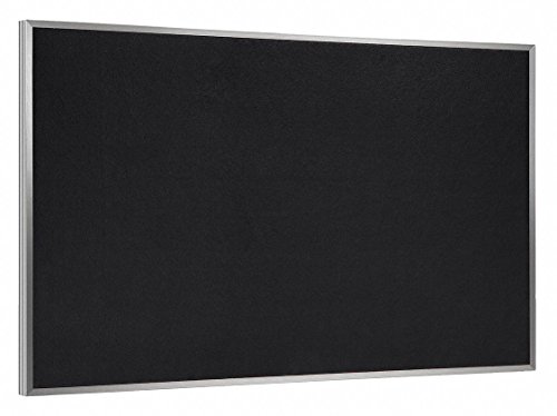 Wall Mounted Bulletin Board Surface Color: Black, Size: 4  H x 6  W