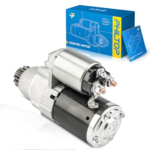 Image of PHILTOP Starter Compatible with 2014-2020 Rogue 2.5L,2013-2018 Altima 2.5L Sedan, Mitsubishi; 13-Tooth 12V1.4KW CCWPMGR13 Tooth Pinion /Teeth