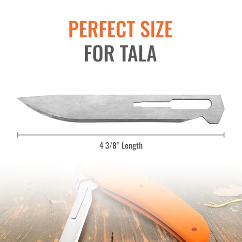 Wiebe Tala Replacement Blades (12-Pack) | Surgical-Grade Scalpel Blades for Hunting & Game Processing