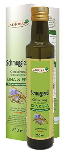 Adrisan Schmuggleröl mit DHA & EPA - Nahrungsergänzung | Leinöl bio + Kürbiskernöl bio + Weizenkeimöl Cover