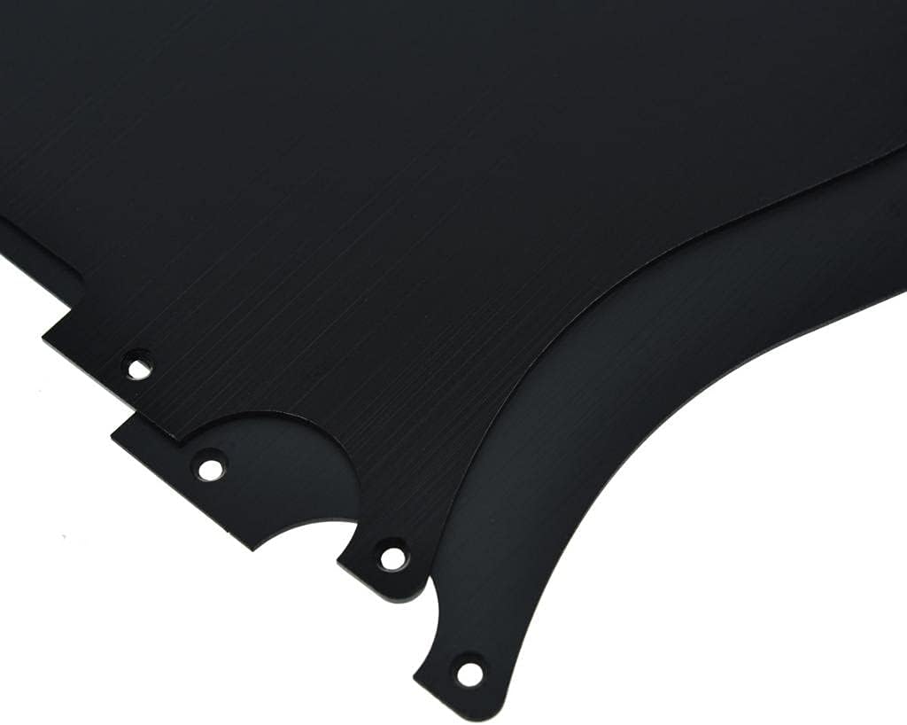 Dopro Metal Aluminum Anodized Vintage 5 Hole Tele Pickguard for American/Mexican FD Telecaster Black