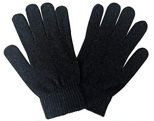 MOOLYAVAAN PRODUCTS Men & Women Thermal Knitted Woolen Winter Warm Gloves Unisex ( BLACK)-image-9