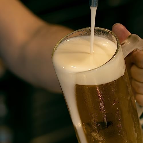 Parnoo Glass Beer Mug - Traditional 25 Oz. Giant Beer Stein With Handles - Heavy-Duty Clear Drinking Glassware For Freezer & Refrigerator - Dishwasher-Friendly Beer Glasses Set Of 2 #TOP7