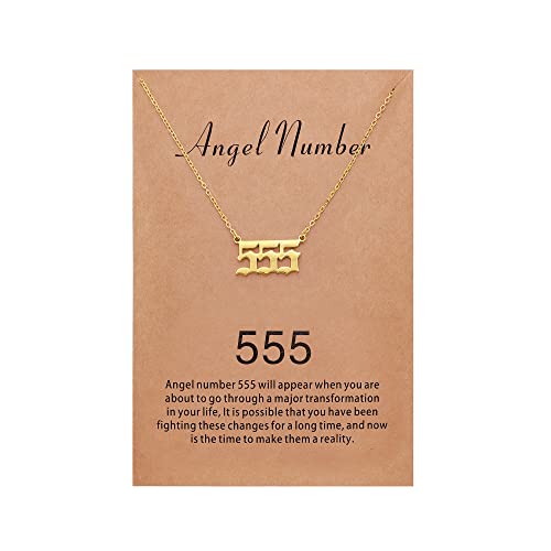Sunique Angel Number Necklace for Women