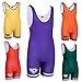 KO Sports Gear - Unisex Wrestling Singlet, Comfortable & Breathable, 4 Way Stretch, Gymnastics, Running, Weightlifting (Purple, Adult Large)