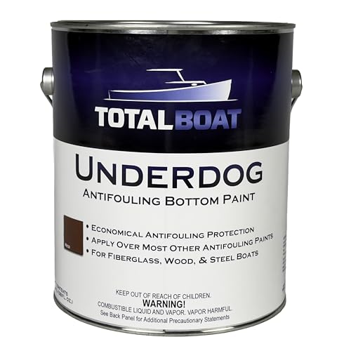 TotalBoat Underdog Marine Antifouling Bottom Paint for Fiberglass Wood and Steel Boats (Red Gallon)